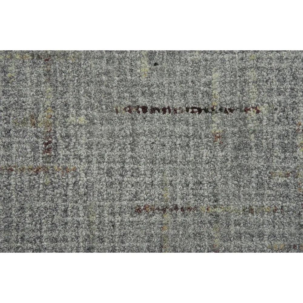 Daps Checkered Gray Area Rugs For Living Room - LOOMLAN - LOOMLAN - Area Rugs