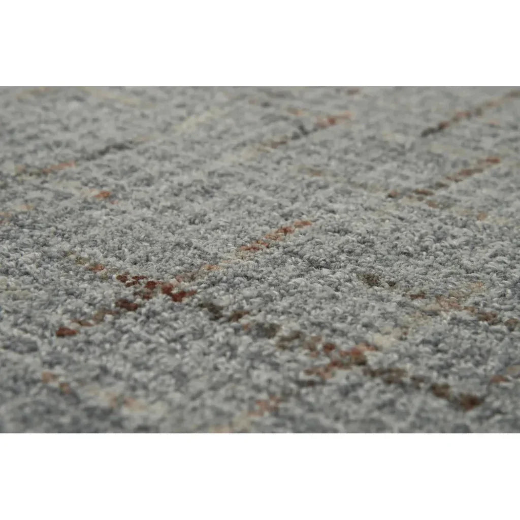 Daps Checkered Gray Area Rugs For Living Room - LOOMLAN - LOOMLAN - Area Rugs