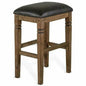 Dark Brown Backless Barstool Cushion Seat - LOOMLAN - Sunny D - Bar Stools