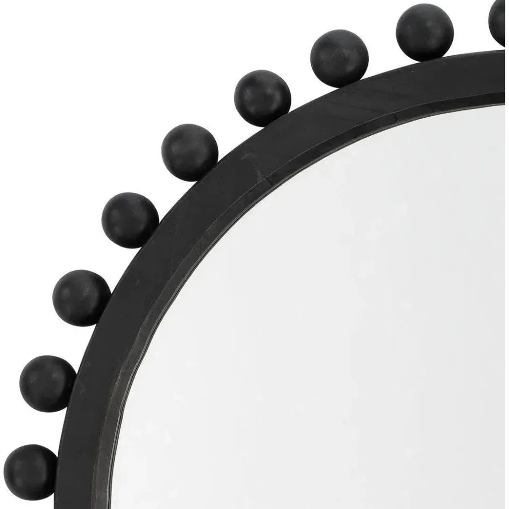 Dark Charcoal Fir Wood Brighton Wall Mirror - LOOMLAN - Jamie Young - Wall Mirrors