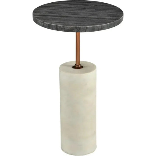 Dark Grey Marble Top Accent Side Table - LOOMLAN - Moe's Home - Side Tables
