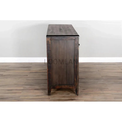 Dark Wood Dining Server Buffet Sideboard Drawers - LOOMLAN - Sunny D - Sideboards