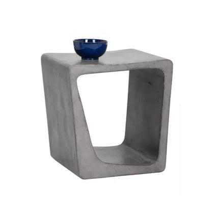 Darwin Concrete Outdoor End Table - LOOMLAN - SUNPAN - Outdoor Side Tables