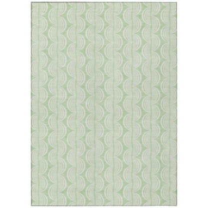 Darya Green Washable Indoor-Outdoor Rug-Outdoor Rugs-LOOMLAN Rugs-2'6" x 3'10"-LOOMLAN