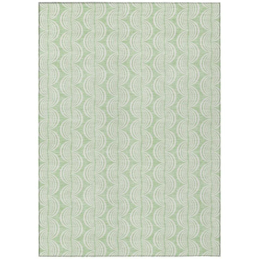 Darya Green Washable Indoor-Outdoor Rug-Outdoor Rugs-LOOMLAN Rugs-2'6" x 3'10"-LOOMLAN