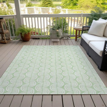 Darya Green Washable Indoor-Outdoor Rug-Outdoor Rugs-LOOMLAN Rugs-LOOMLAN