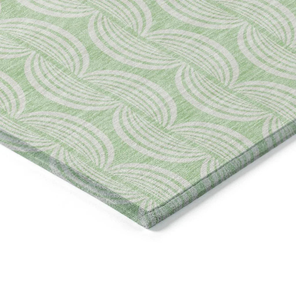 Darya Green Washable Indoor-Outdoor Rug-Outdoor Rugs-LOOMLAN Rugs-LOOMLAN