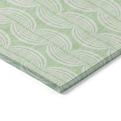 Darya Green Washable Indoor-Outdoor Rug-Outdoor Rugs-LOOMLAN Rugs-LOOMLAN