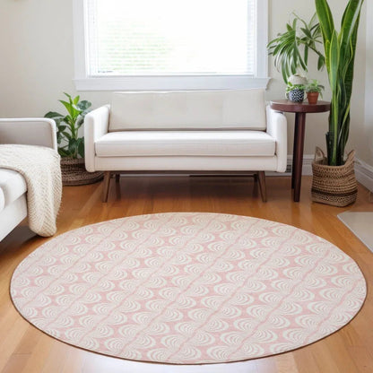 Darya Pink Washable Indoor-Outdoor Rug-Outdoor Rugs-LOOMLAN Rugs-LOOMLAN