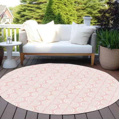 Darya Pink Washable Indoor-Outdoor Rug-Outdoor Rugs-LOOMLAN Rugs-LOOMLAN