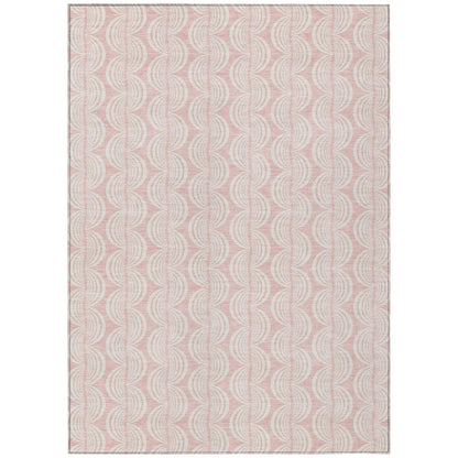 Darya Pink Washable Indoor-Outdoor Rug-Outdoor Rugs-LOOMLAN Rugs-2'6" x 3'10"-LOOMLAN