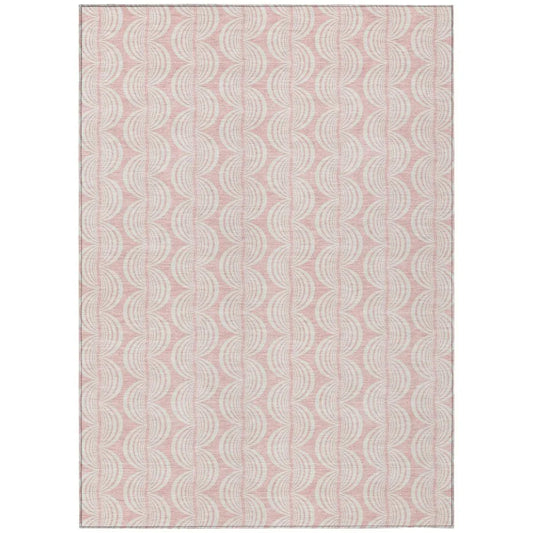 Darya Pink Washable Indoor-Outdoor Rug-Outdoor Rugs-LOOMLAN Rugs-2'6" x 3'10"-LOOMLAN