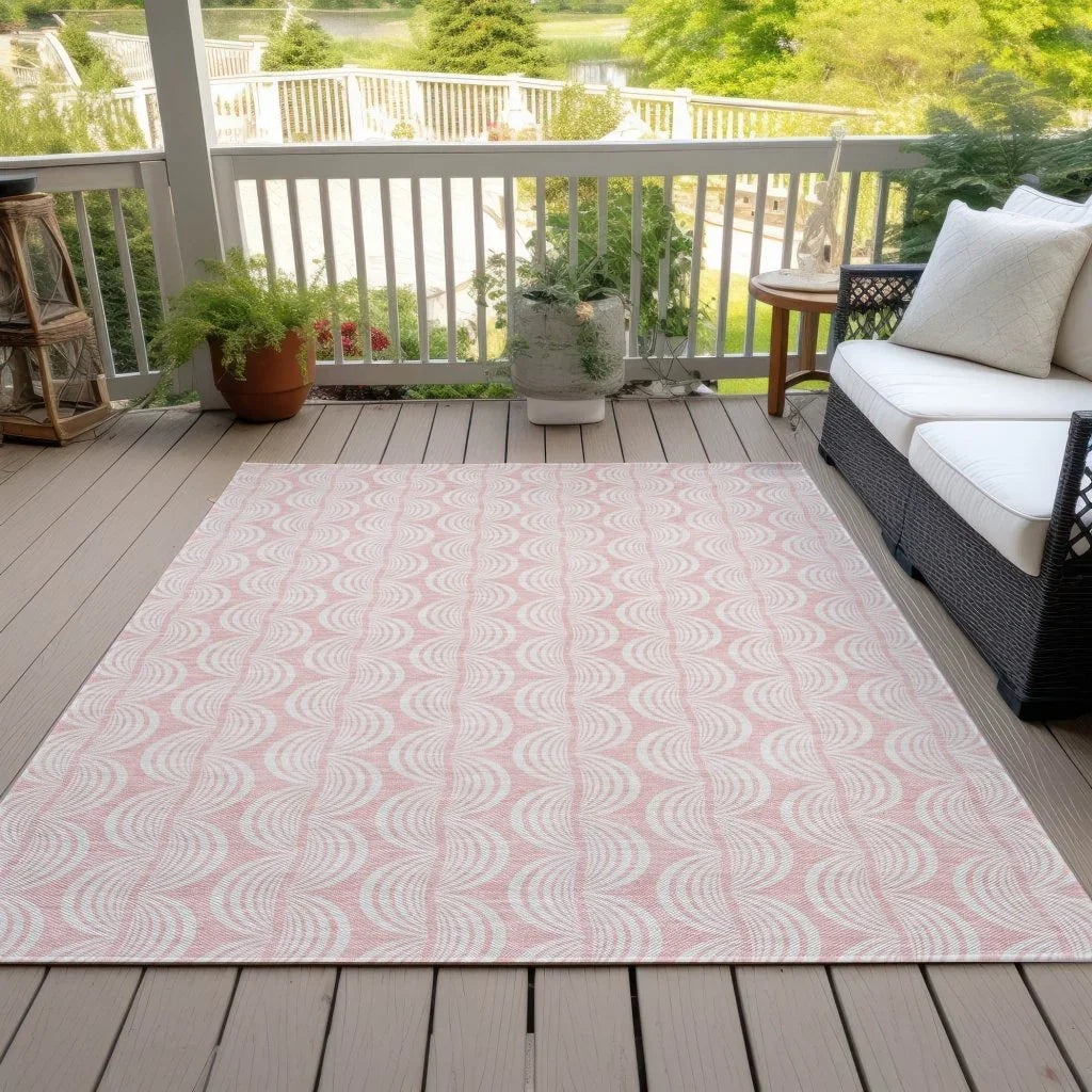 Darya Pink Washable Indoor-Outdoor Rug-Outdoor Rugs-LOOMLAN Rugs-LOOMLAN