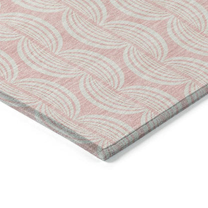 Darya Pink Washable Indoor-Outdoor Rug-Outdoor Rugs-LOOMLAN Rugs-LOOMLAN
