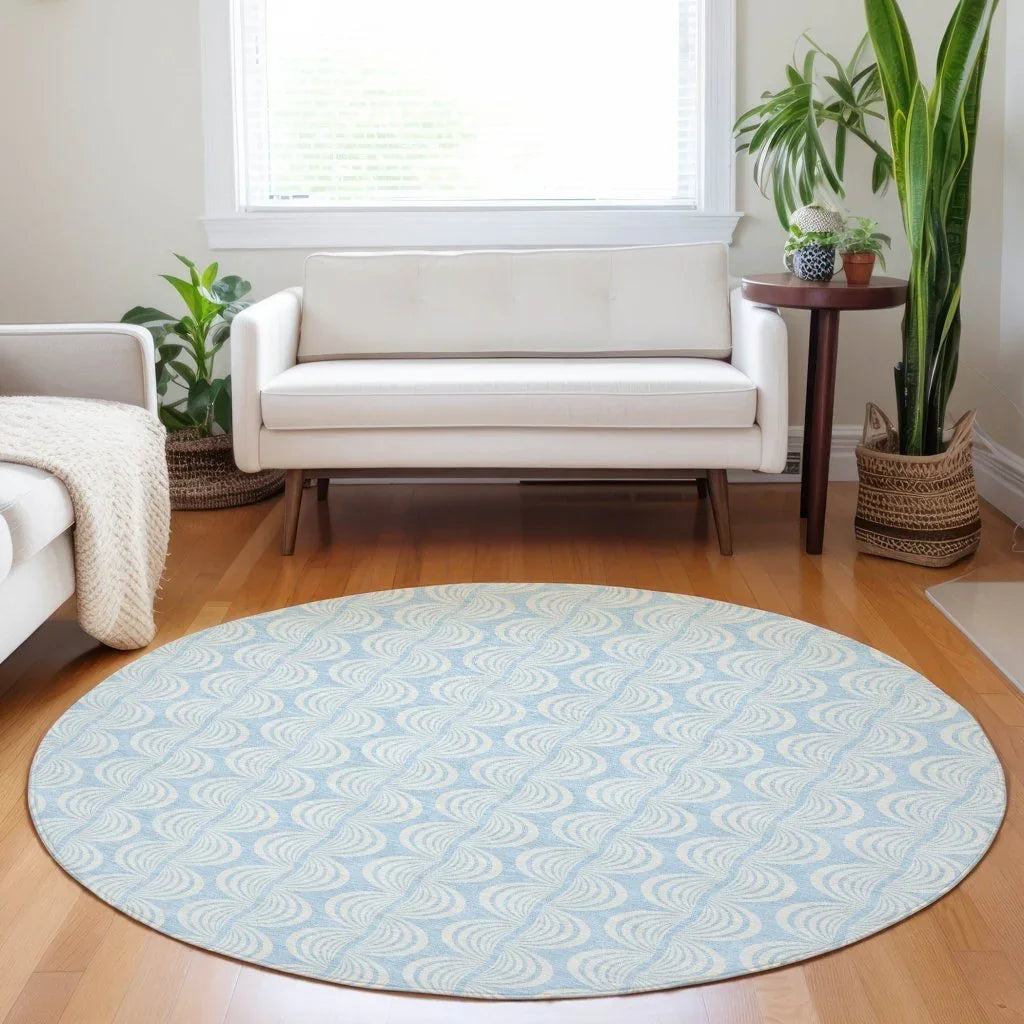 Darya Sky Washable Indoor-Outdoor Rug-Outdoor Rugs-LOOMLAN Rugs-LOOMLAN