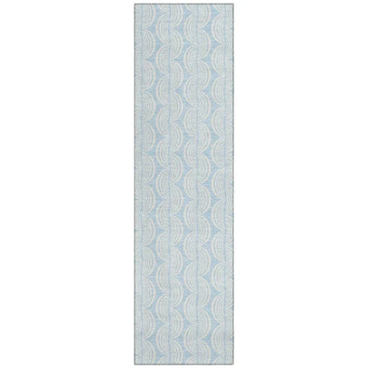 Darya Sky Washable Indoor-Outdoor Rug-Outdoor Rugs-LOOMLAN Rugs-2'3" x 7'6"-LOOMLAN