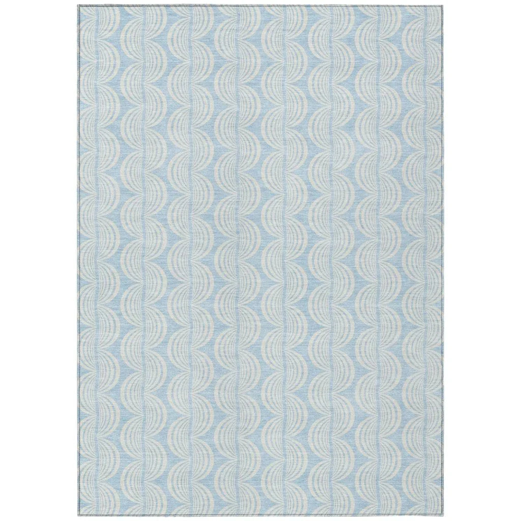 Darya Sky Washable Indoor-Outdoor Rug-Outdoor Rugs-LOOMLAN Rugs-2'6" x 3'10"-LOOMLAN
