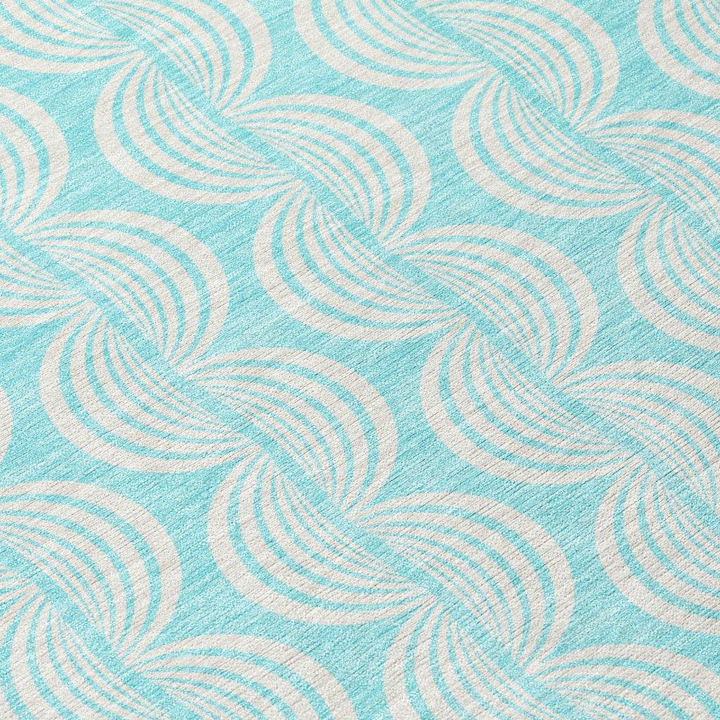 Darya Teal Washable Indoor-Outdoor Rug-Outdoor Rugs-LOOMLAN Rugs-LOOMLAN