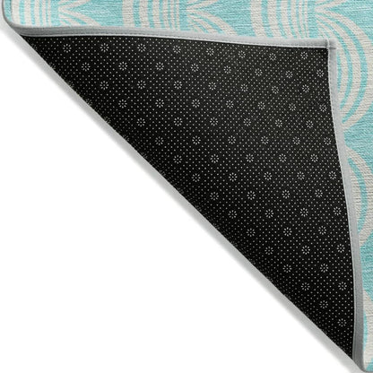 Darya Teal Washable Indoor-Outdoor Rug-Outdoor Rugs-LOOMLAN Rugs-LOOMLAN