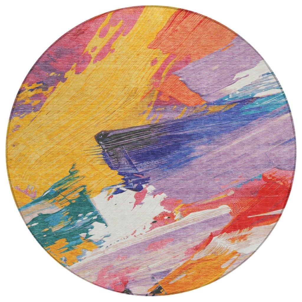 Daryah Gold Washable Indoor - Outdoor Rug - LOOMLAN - LOOMLAN Rugs - Outdoor Rugs