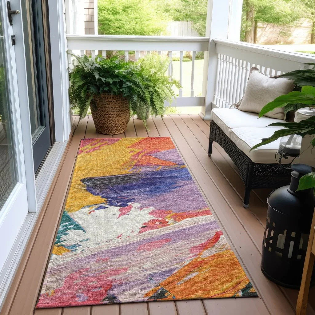 Daryah Gold Washable Indoor - Outdoor Rug - LOOMLAN - LOOMLAN Rugs - Outdoor Rugs