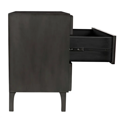 Daryl Three Drawers Wood Dresser