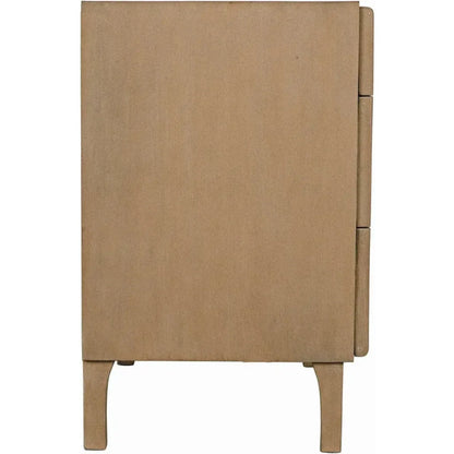 Daryl Three Drawers Wood Dresser