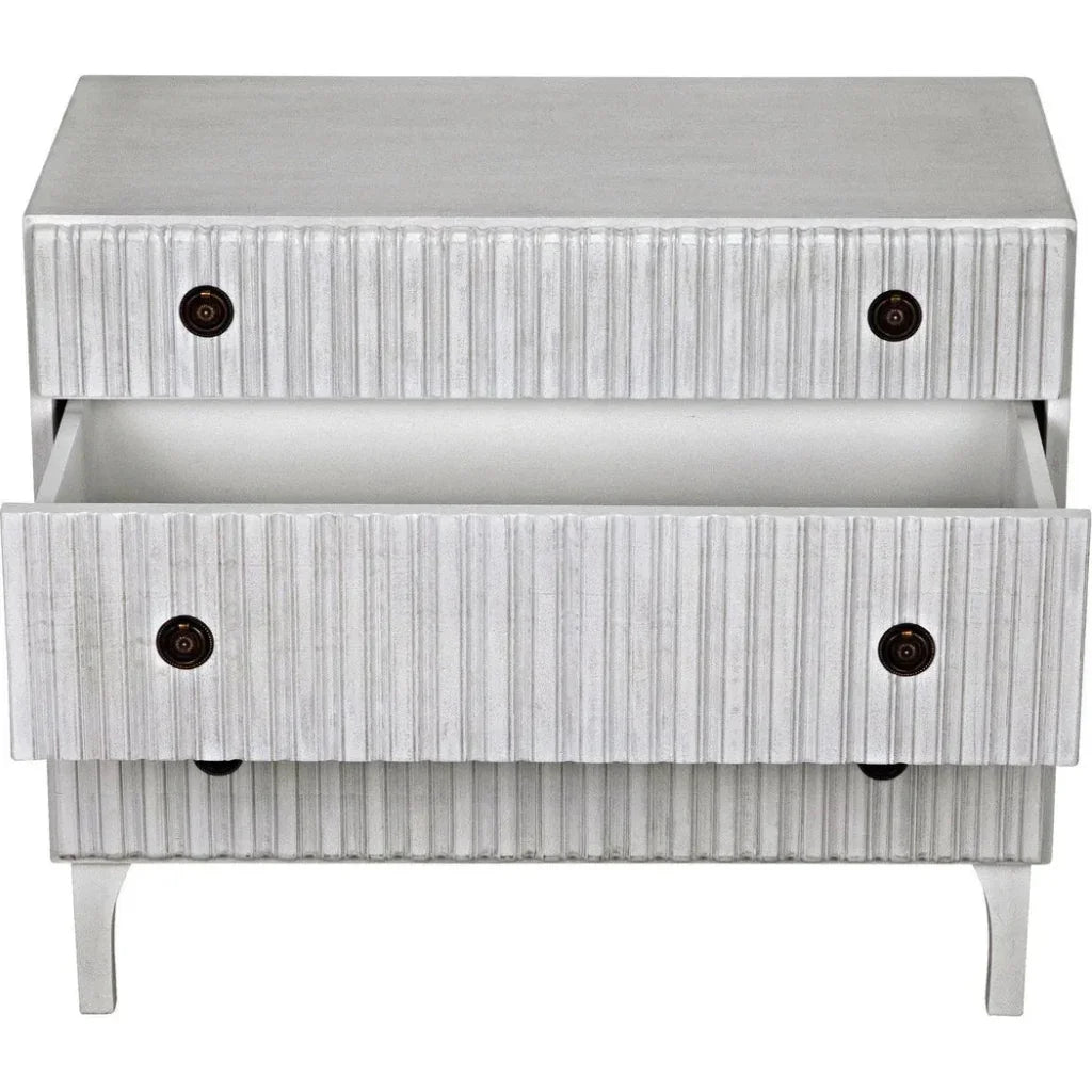 Daryl Three Drawers Wood Dresser