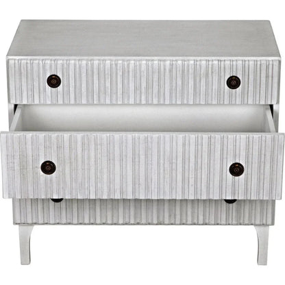 Daryl Three Drawers Wood Dresser