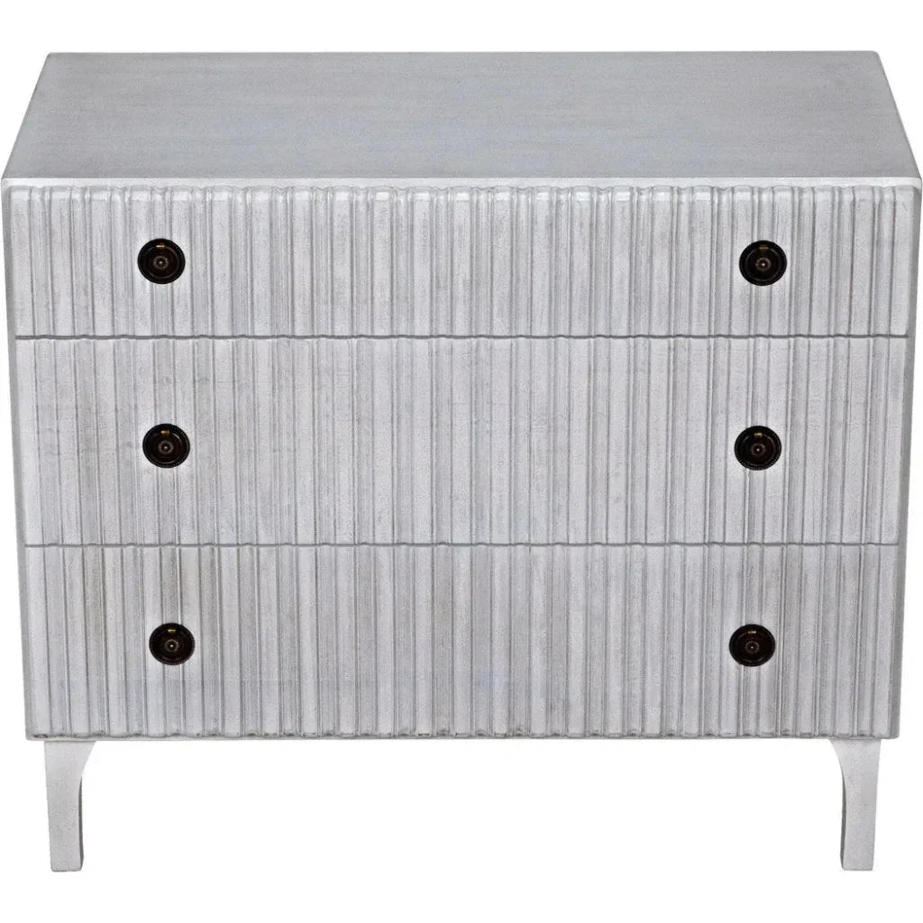 Daryl Three Drawers Wood Dresser