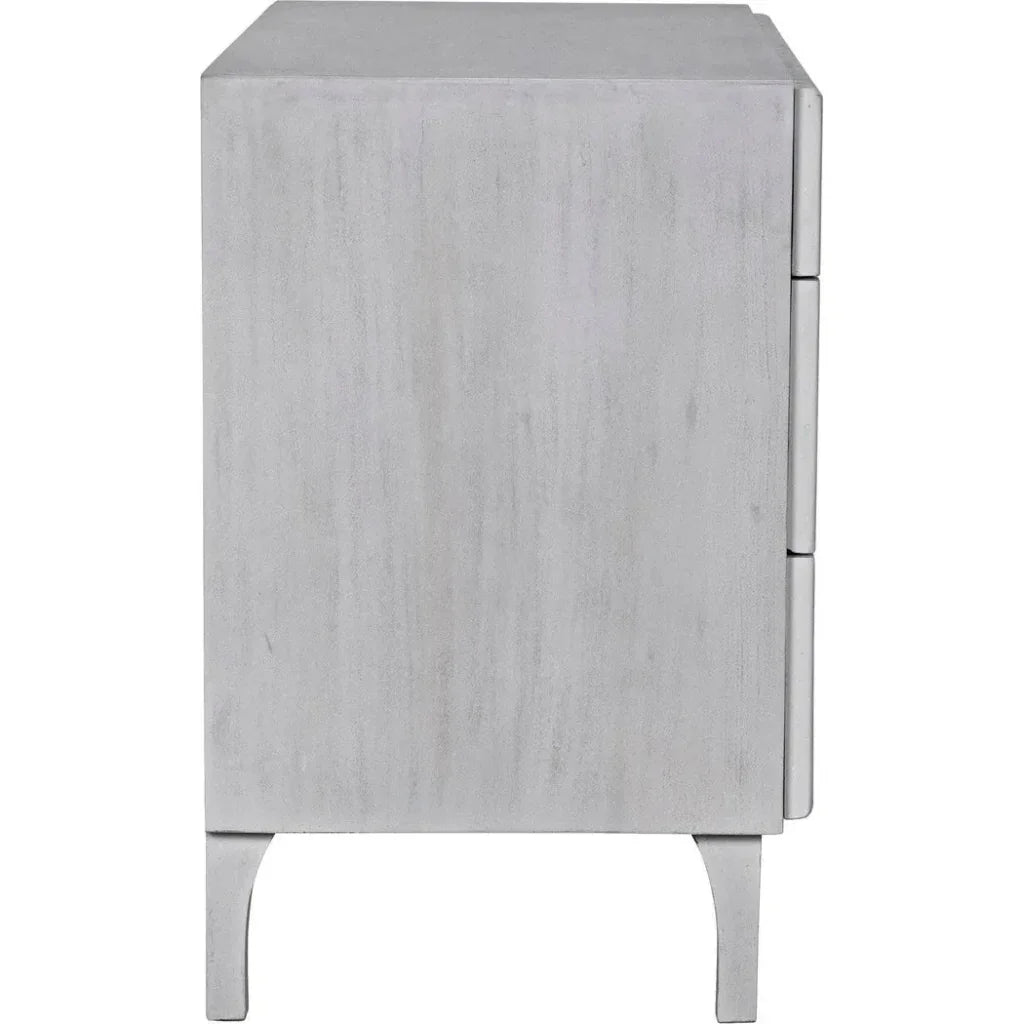 Daryl Three Drawers Wood Dresser