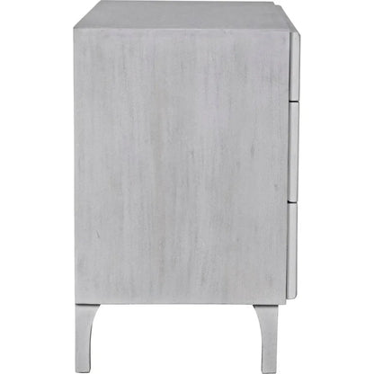 Daryl Three Drawers Wood Dresser