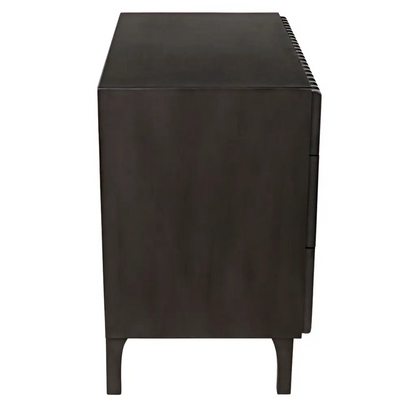 Daryl Three Drawers Wood Dresser