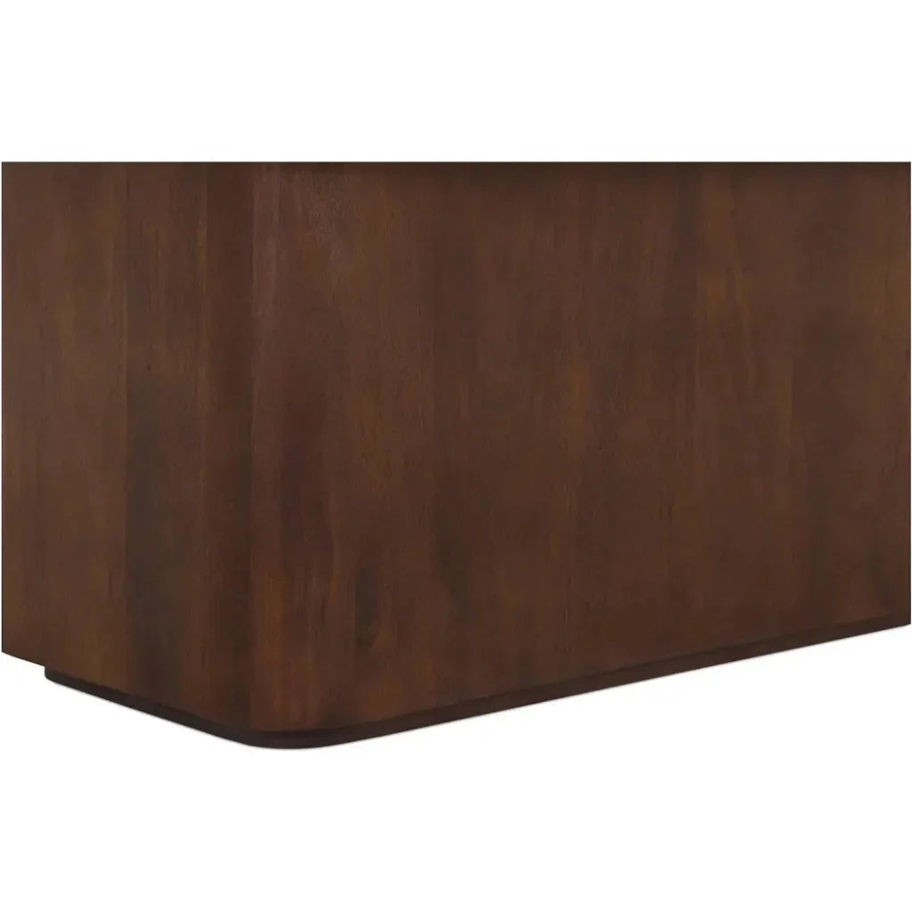 Dash White Marble & Wood Rectangular Coffee Table - LOOMLAN - Moe's Home - Coffee Tables