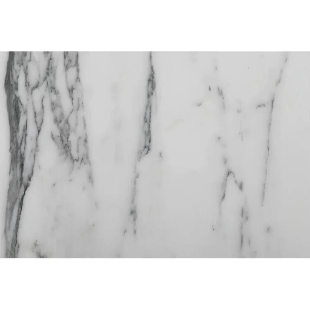 Dash White Marble & Wood Square Accent Table - LOOMLAN - Moe's Home - Side Tables