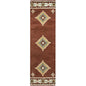 Daus Rust Round Area Rugs For Dining Room - LOOMLAN - LOOMLAN - Area Rugs