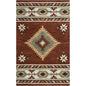 Daus Rust Round Area Rugs For Dining Room - LOOMLAN - LOOMLAN - Area Rugs