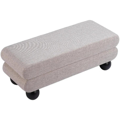 Davao Bench Gray - LOOMLAN - Zuo Modern - Bedroom Benches