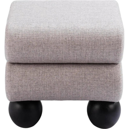 Davao Ottoman Gray - LOOMLAN - Zuo Modern - Ottomans