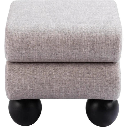 Davao Ottoman Gray - LOOMLAN - Zuo Modern - Ottomans