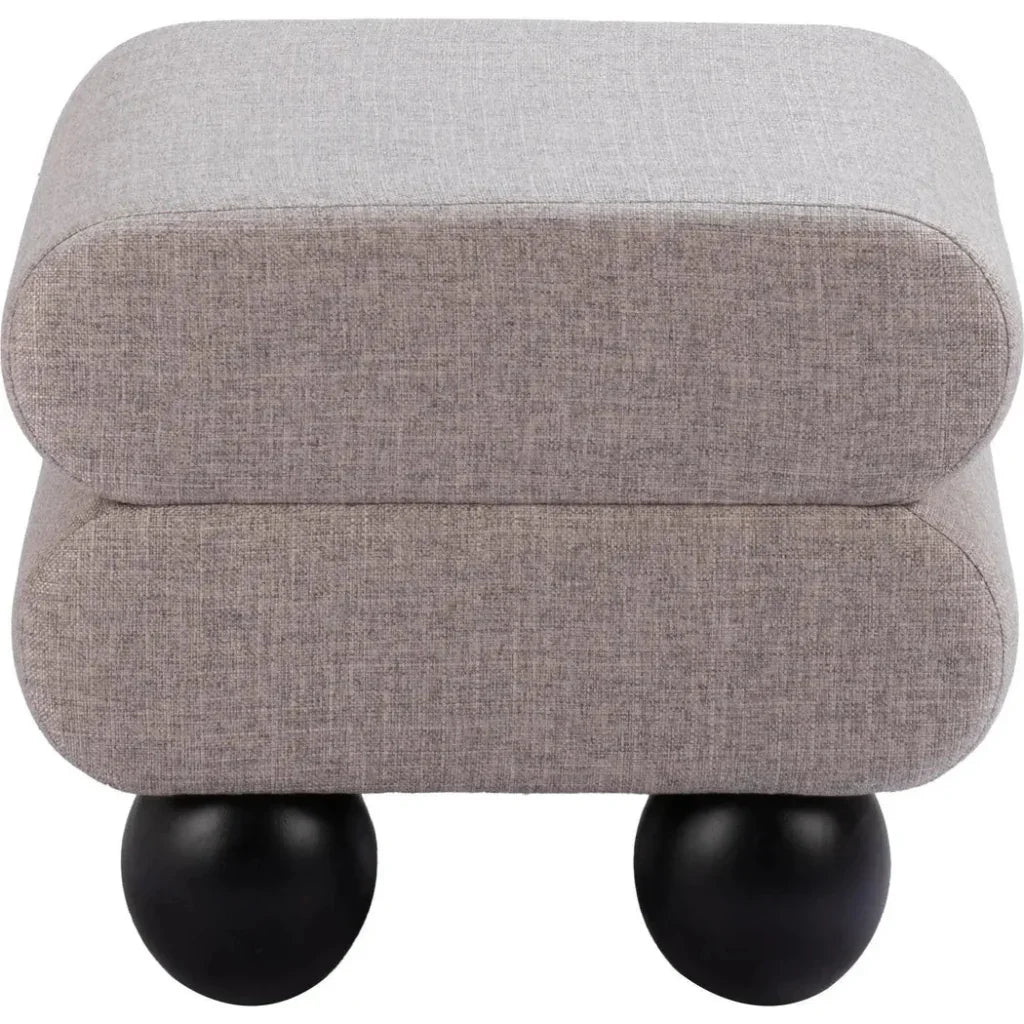 Davao Ottoman Gray - LOOMLAN - Zuo Modern - Ottomans