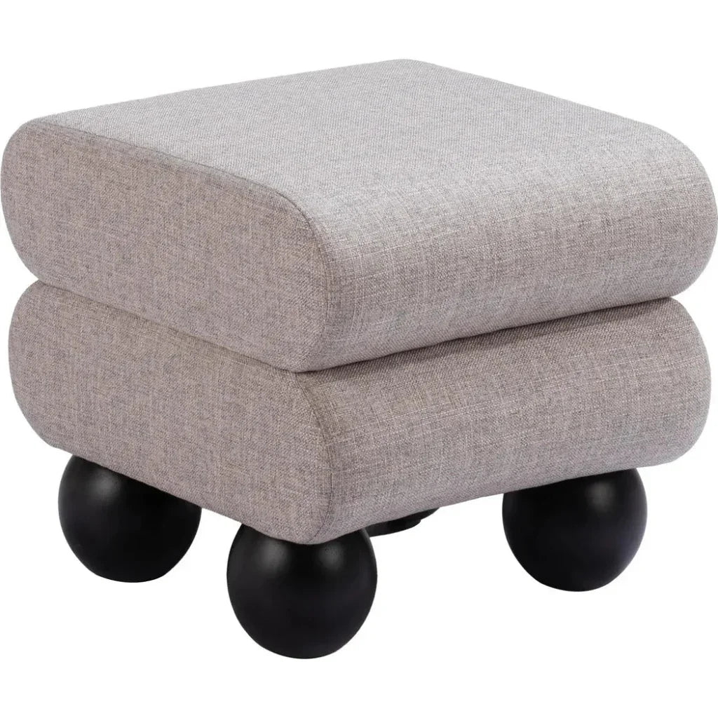 Davao Ottoman Gray - LOOMLAN - Zuo Modern - Ottomans