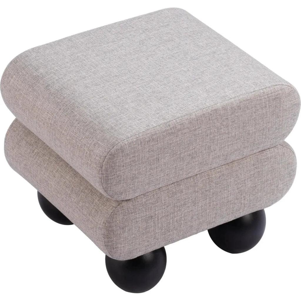 Davao Ottoman Gray - LOOMLAN - Zuo Modern - Ottomans