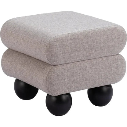 Davao Ottoman Gray - LOOMLAN - Zuo Modern - Ottomans