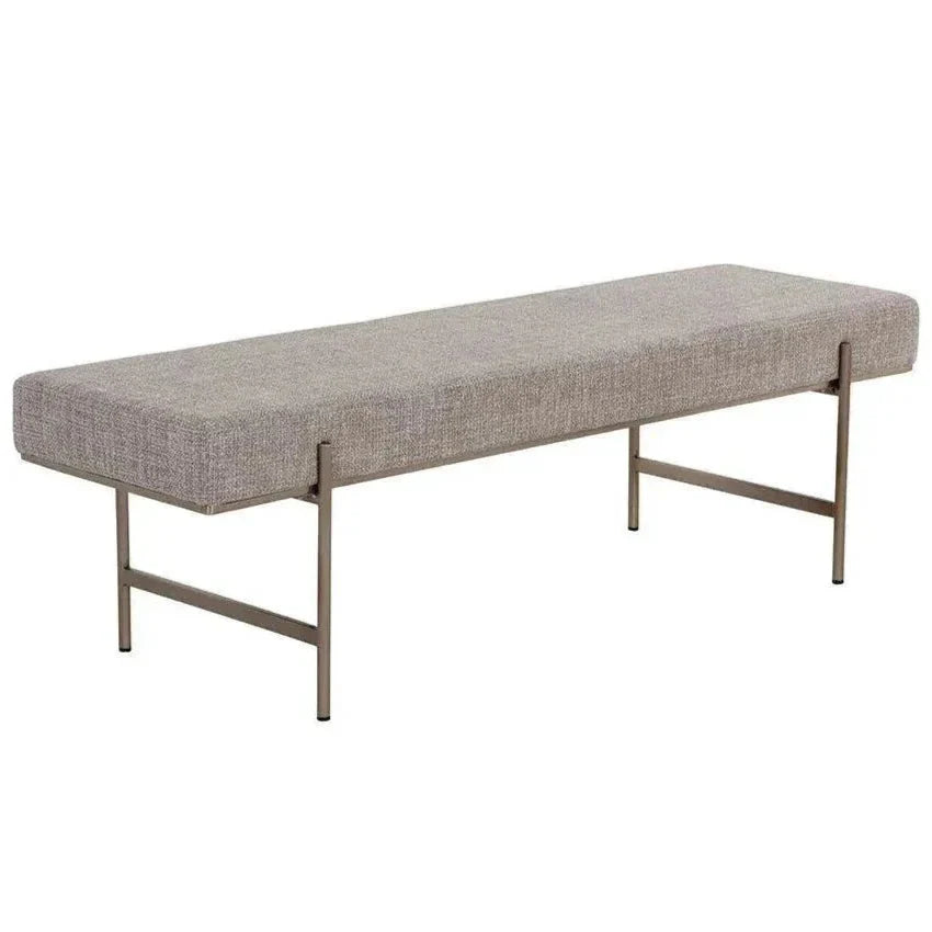 Davian Fabric Modern Backless Bench - LOOMLAN - SUNPAN - Bedroom Benches