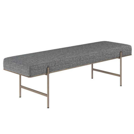 Davian Fabric Modern Backless Bench - LOOMLAN - SUNPAN - Bedroom Benches