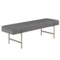 Davian Fabric Modern Backless Bench - LOOMLAN - SUNPAN - Bedroom Benches