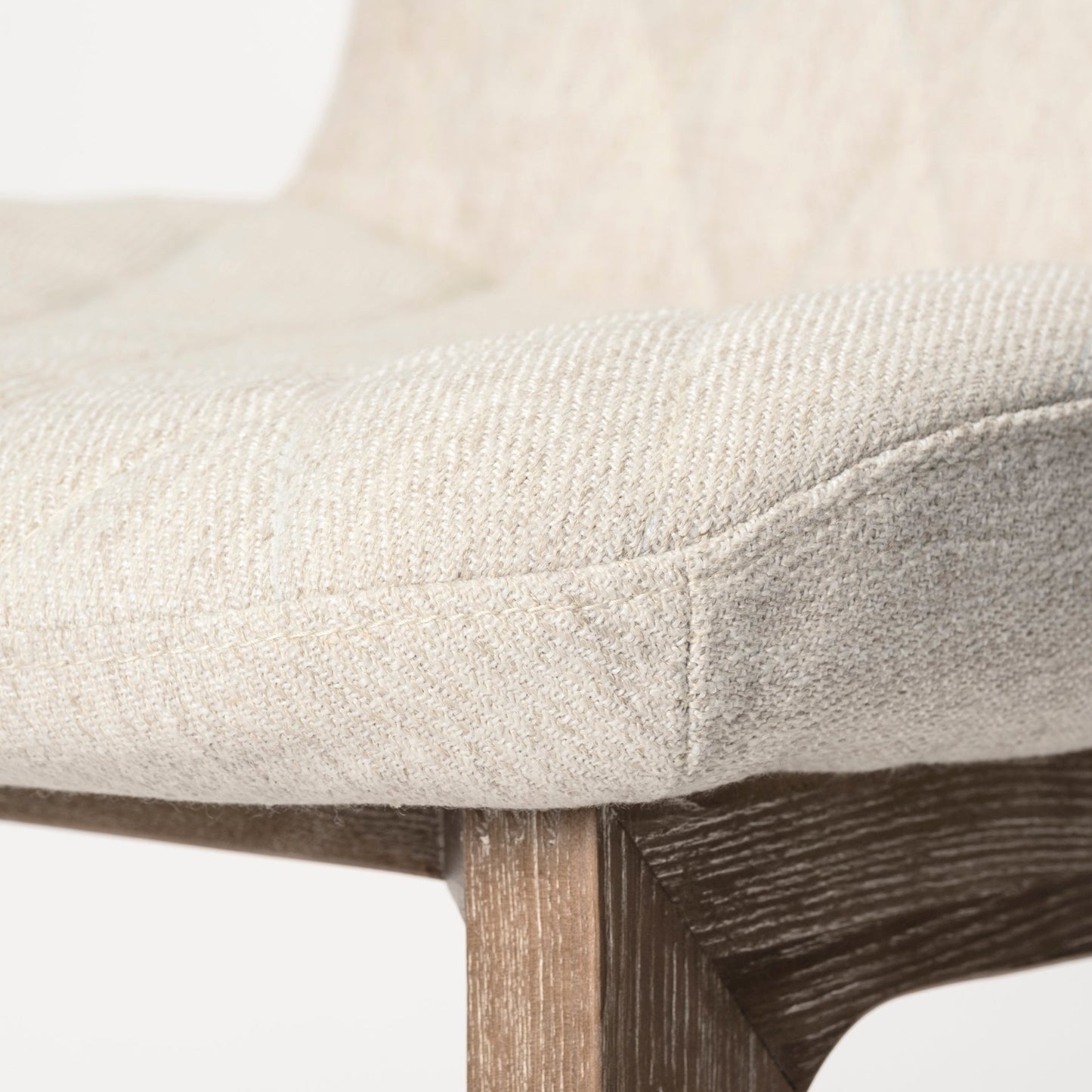 David Fabric Wrap Armless Dining Chair (Set of 2)