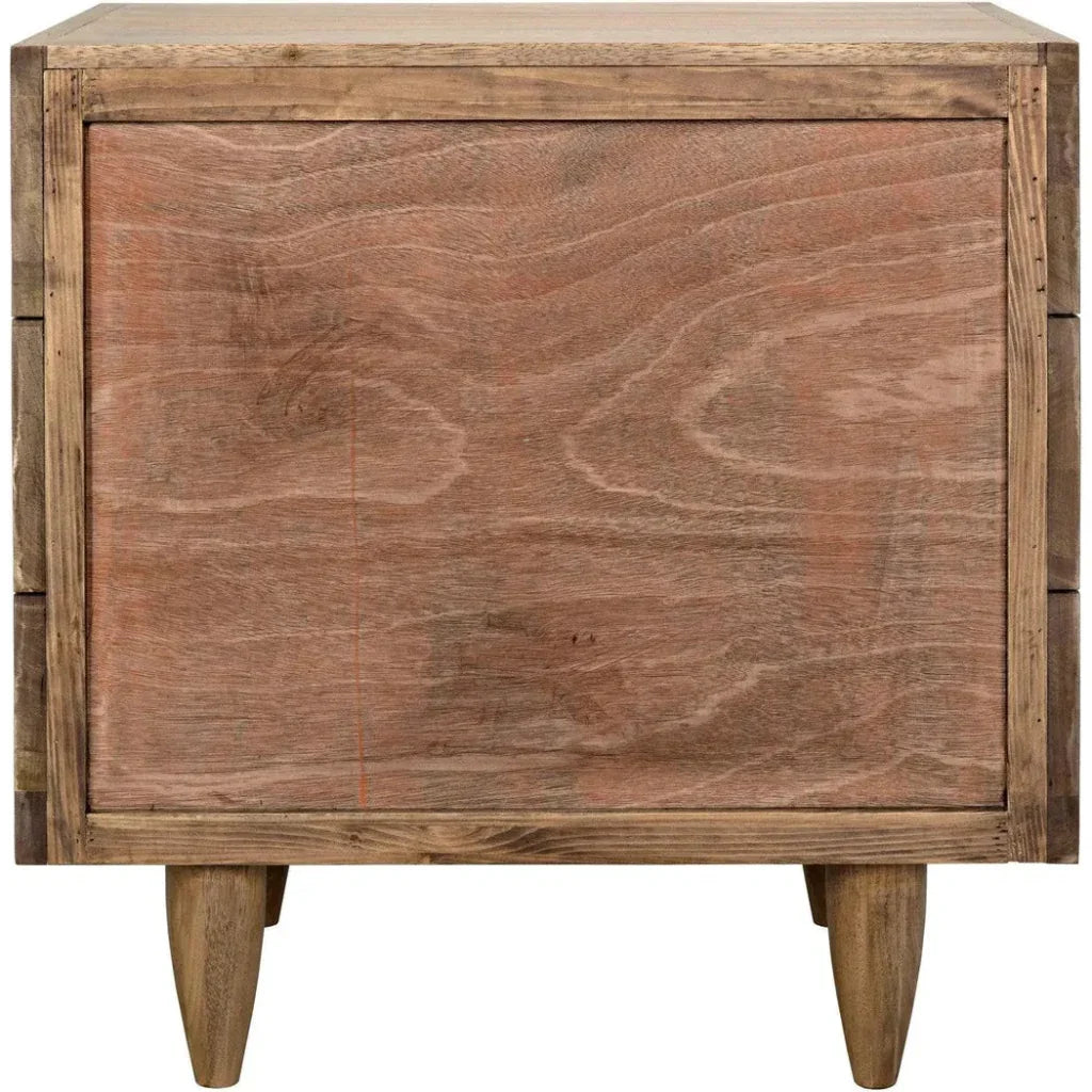 David Three Drawers Side Table