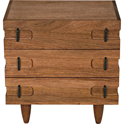 David Three Drawers Side Table